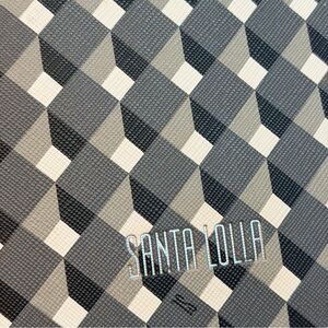 Geometric Wallet - Black, Gray, and Cream